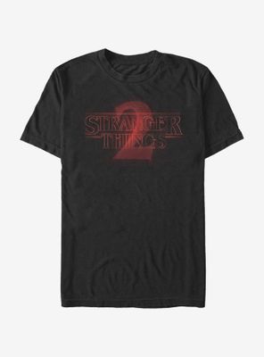 Stranger Things Two Neon logo T-Shirt