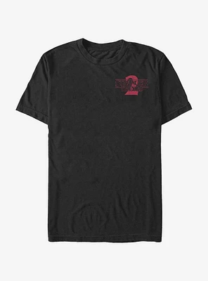 Stranger Things Two Solid Pocket T-Shirt