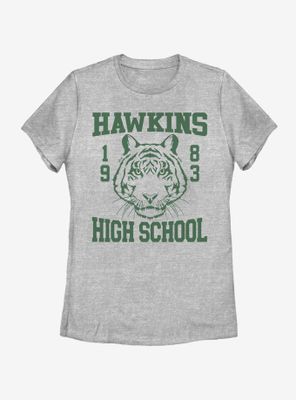 Stranger Things Hawkins High Tiger 1983 Womens T-Shirt