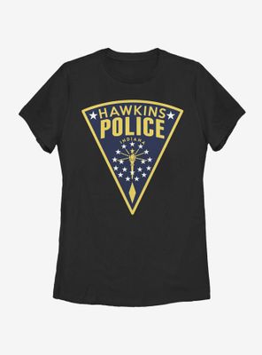 Stranger Things Hawkins Police Seal Womens T-Shirt