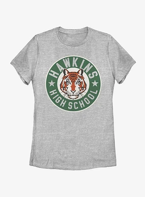 Stranger Things Hawkins High Tiger Emblem Womens T-Shirt