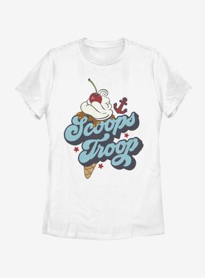 Stranger Things Scoops Troops Womens T-Shirt