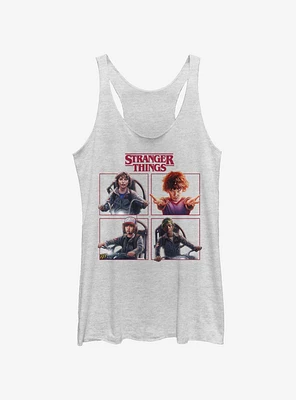 Stranger Things Cast Box Up Womens Tank Top