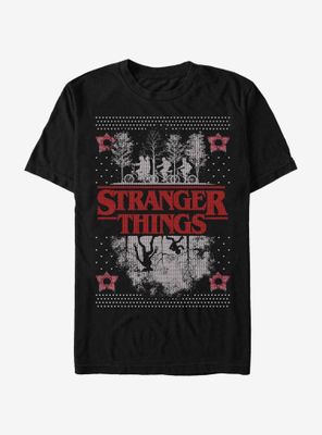 Stranger Things Upside Down Ugly Sweater T-Shirt