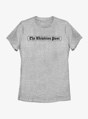 Stranger Things The Hawkins Post Womens T-Shirt