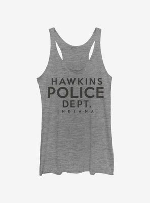 Stranger Things Hawkins Police Department Womens Tank Top