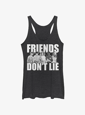 Stranger Things Cast Friends Don't Lie Womens Tank Top