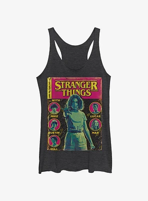 Stranger Things Comic Cover Womens Tank Top