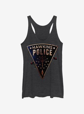 Stranger Things Hawkins Police Rats Womens Tank Top