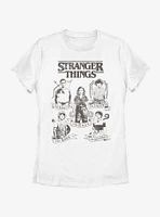 Stranger Things DND Classes Womens T-Shirt