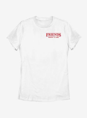 Stranger Things Friends Pocket Womens T-Shirt