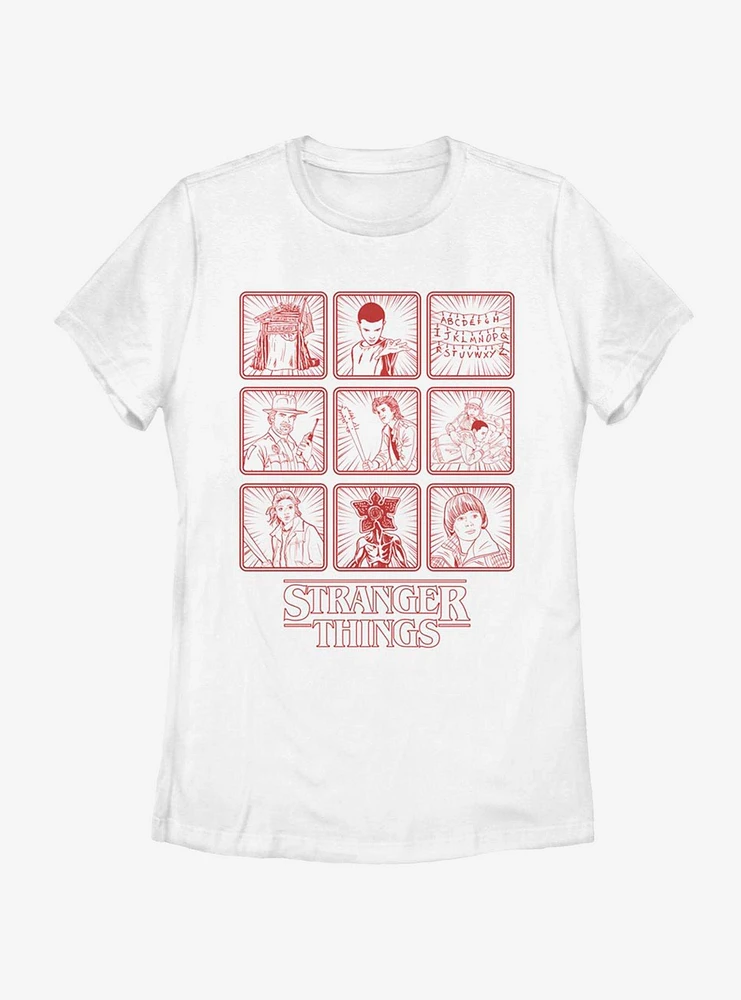 Stranger Things Season One Line Womens T-Shirt