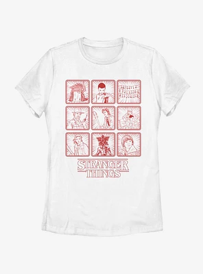 Stranger Things Season One Line Womens T-Shirt