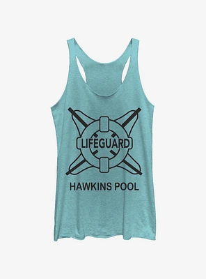 Stranger Things Hawkins Pool Lifeguard Womens Tank Top