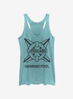 Stranger Things Hawkins Pool Lifeguard Womens Tank Top