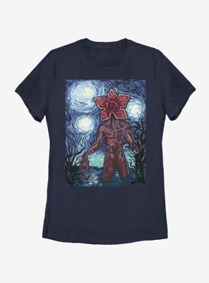 Stranger Things Starry Demogorgon Womens T-Shirt