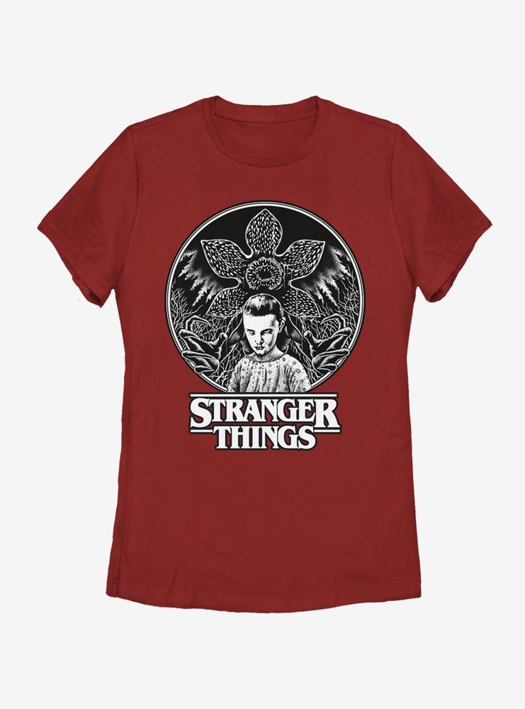 Stranger Things Stippling Eleven Womens T-Shirt