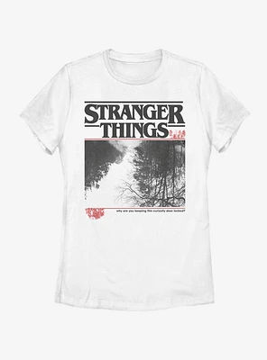 Stranger Things Upside Photo Womens T-Shirt