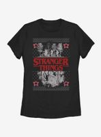 Stranger Things Upside Down Ugly Sweater Womens T-Shirt