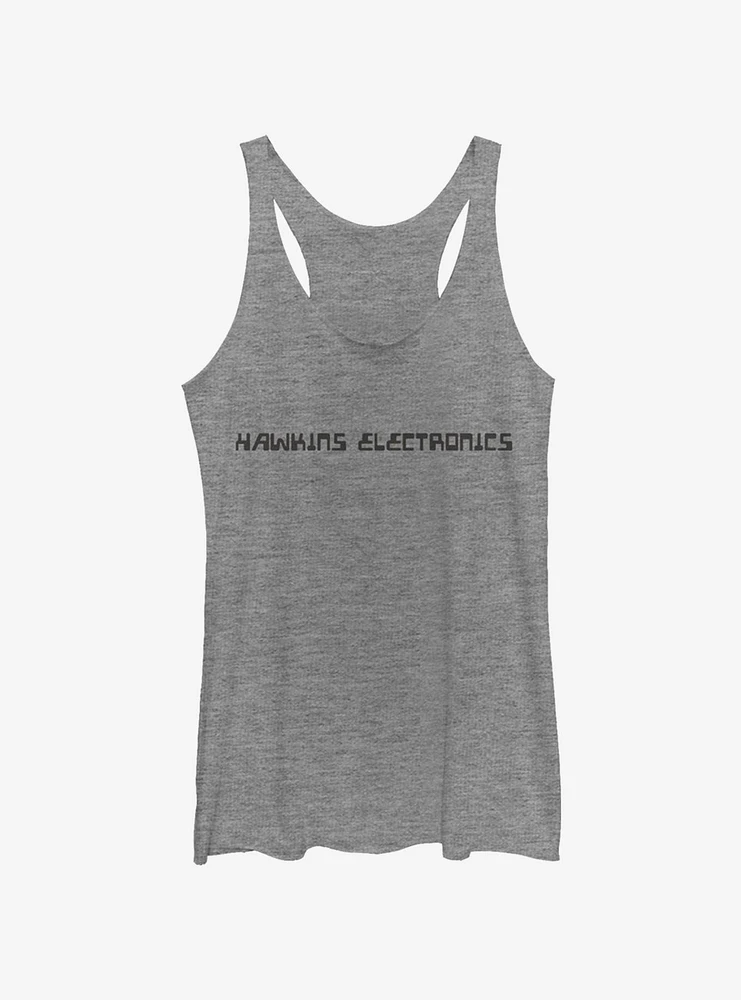 Stranger Things Hawkins Electronics Womens Tank Top