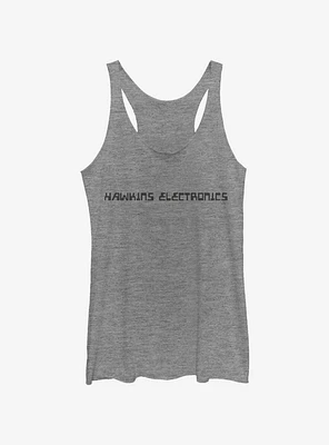 Stranger Things Hawkins Electronics Womens Tank Top