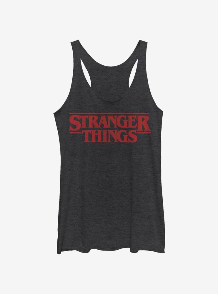 Stranger Things Classic Logo Womens Tank Top