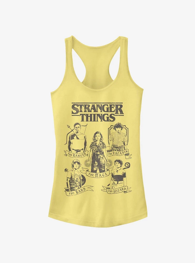 Stranger Things Dungeons and Dragons Classes Girls Tank Top