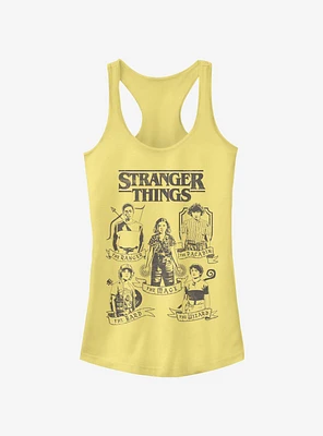 Stranger Things Dungeons and Dragons Classes Girls Tank Top