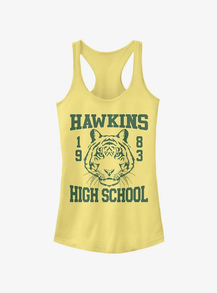 Stranger Things Hawkins High Tiger 1983 Girls Tank Top