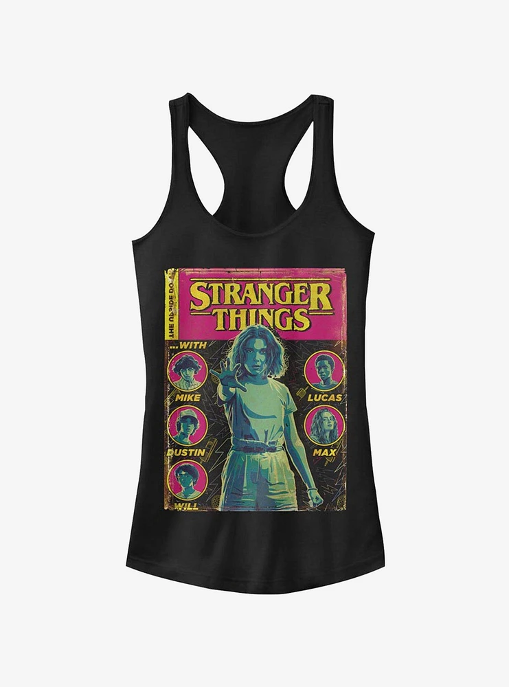 Stranger Things Comic Cover Girls Tank Top