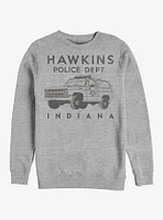 Stranger Things Hawkins Police Auto Crew Sweatshirt