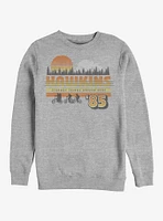 Stranger Things Hawkins Vintage Sunset Crew Sweatshirt