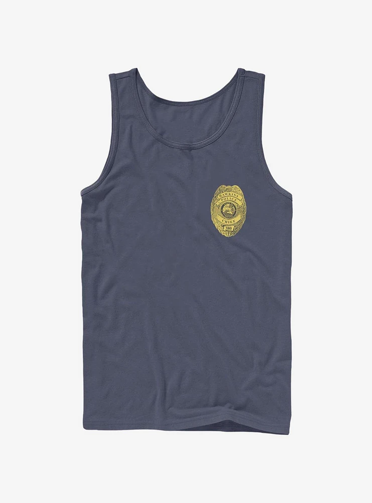 Stranger Things Hawkins Police Badge Tank Top