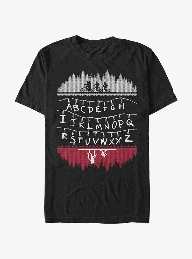 Stranger Things Alphabet Lights T-Shirt