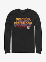 Stranger Things Coffee Contemplations Long-Sleeve T-Shirt