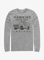 Stranger Things Hawkins Police Auto Long-Sleeve T-Shirt