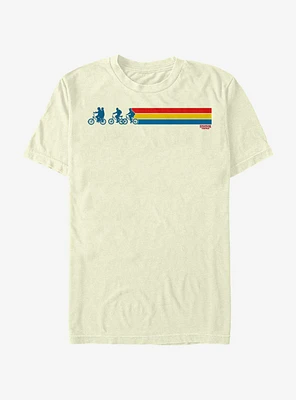 Stranger Things Bikes and Stripes T-Shirt