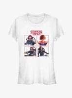 Stranger Things Cast Box Up Girls T-Shirt