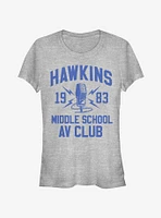 Stranger Things Hawkins A.V. Club Girls T-Shirt