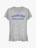 Stranger Things Hawkins Mid School Girls T-Shirt