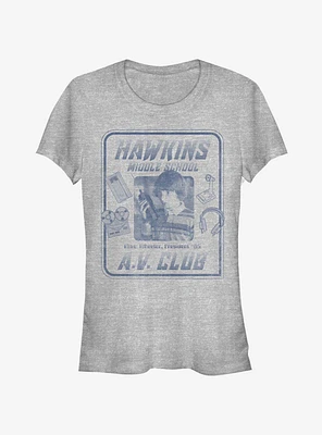 Stranger Things Mike Hawkins A.V. President Girls T-Shirt