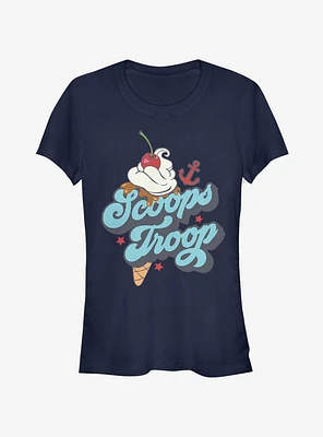 Stranger Things Scoops Troop Ice Cream Girls T-Shirt