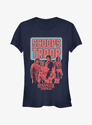 Stranger Things Scoops Troop Red Girls T-Shirt