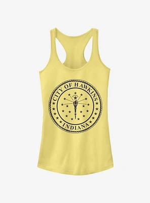 Stranger Things Hawkins City Seal Girls Tank