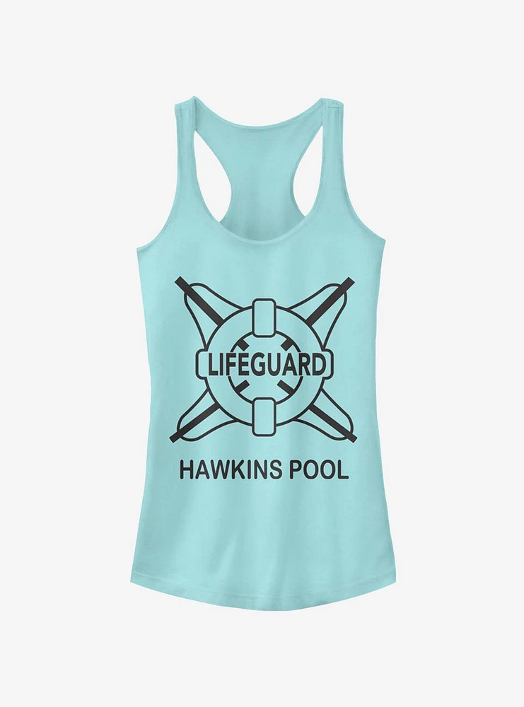 Stranger Things Hawkins Pool Lifeguard Girls Tank