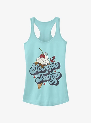 Stranger Things Scoops Troop Ice Cream Girls Tank Top