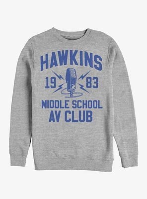 Stranger Things Hawkins A.V. Club Crew Sweatshirt