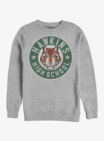 Stranger Things Hawkins High Tiger Emblem Crew Sweatshirt