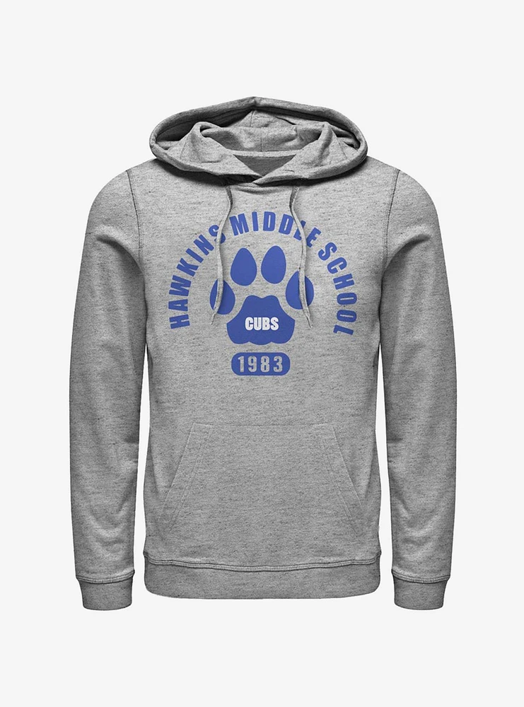 Stranger Things Hawkins Cubs Paw Emblem Hoodie