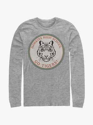 Stranger Things Hawkins Go Tigers Long-Sleeve T-Shirt